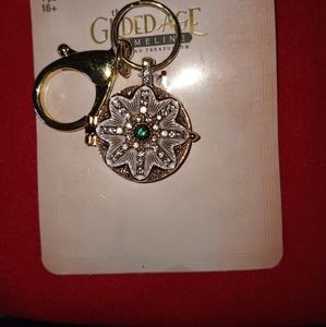 NEW!! VICTORIAN BAG CHARM KEYCHAIN WITH HIDDEN SPACE